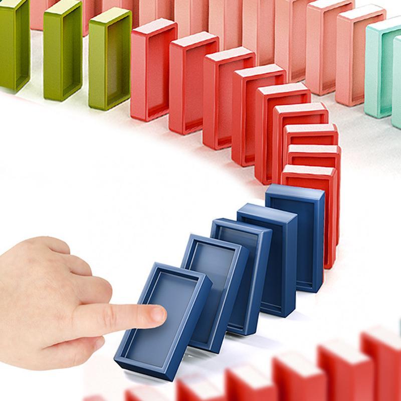 Domino Train Blocks Set Building and Stacking Toy For Kids