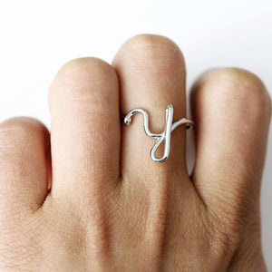 Simple A-Z Letter Ring