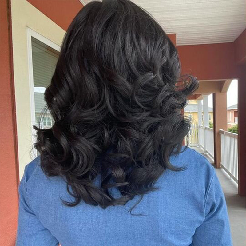 Wave Curly Black Wig