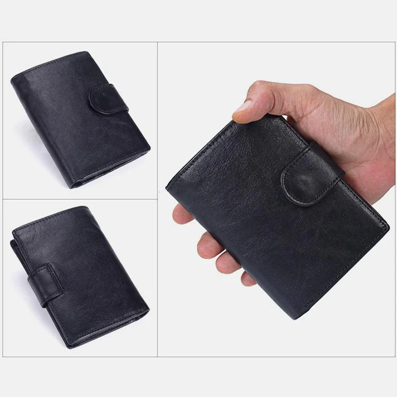 Multi-slot Trifold PU Leather Vintage Wallet