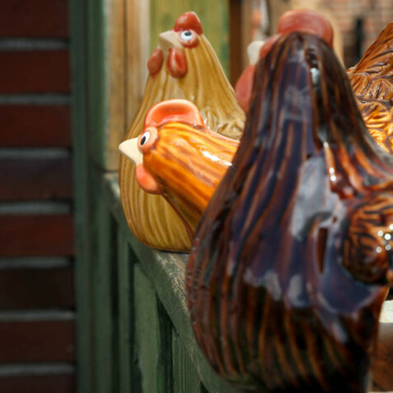 Ladder Hen Ornaments