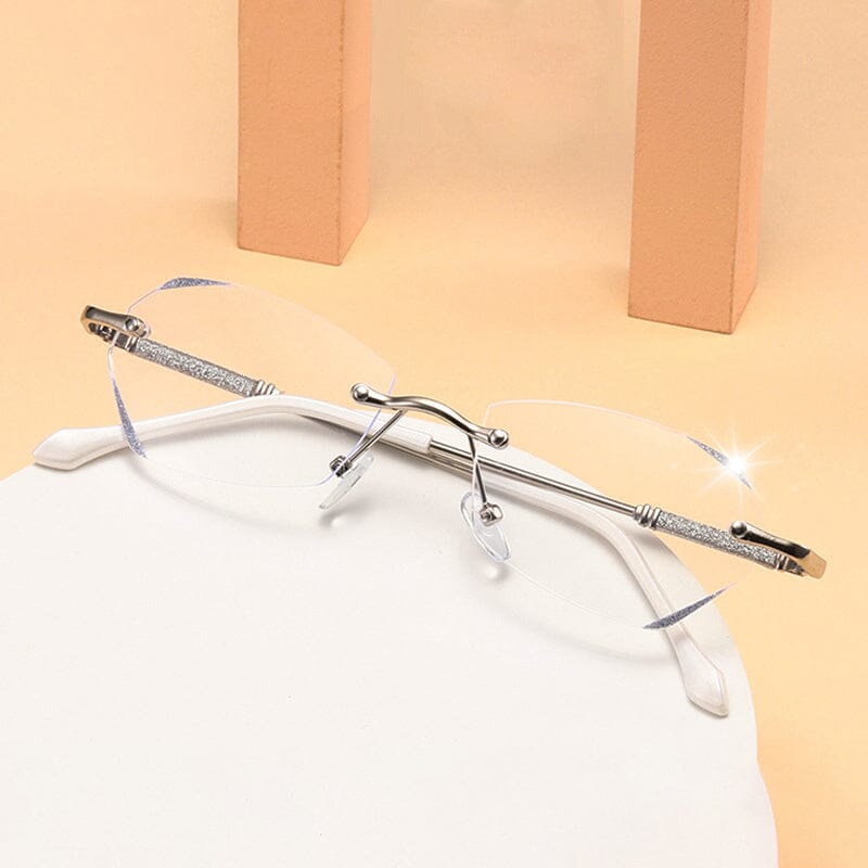 Fashionable Anti-blue Light Rimless Reading Glasses