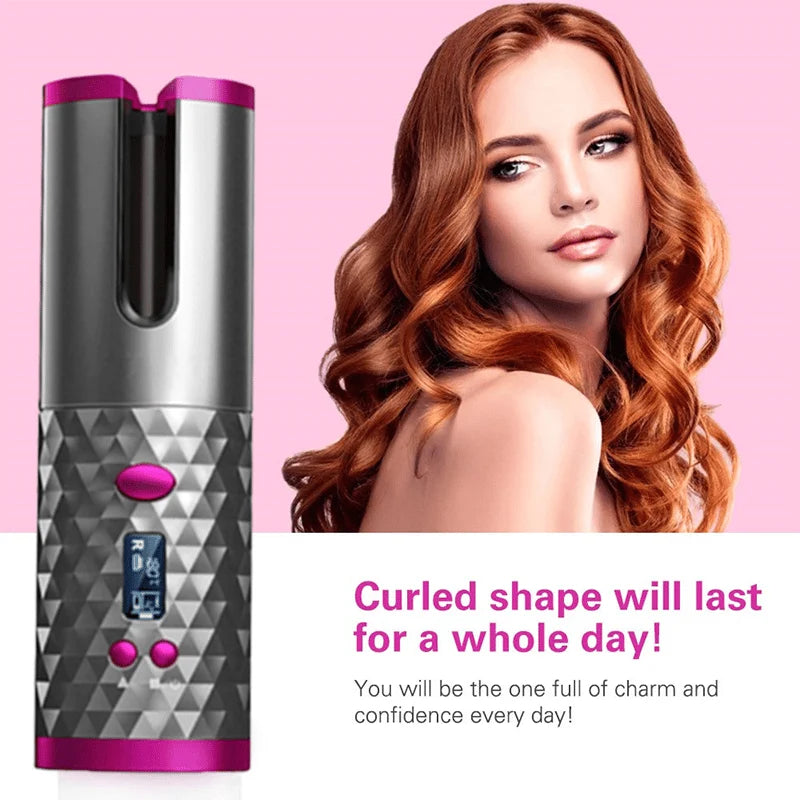 ⭐Wireless Auto Rotation Curling Iron