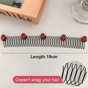 Stretchable invisible hair clips