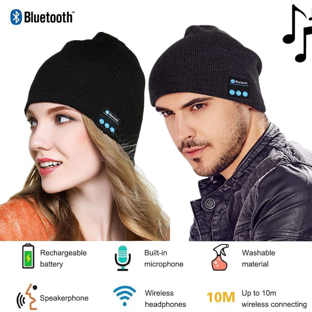 Warm knitted hat with 4.2 Bluetooth