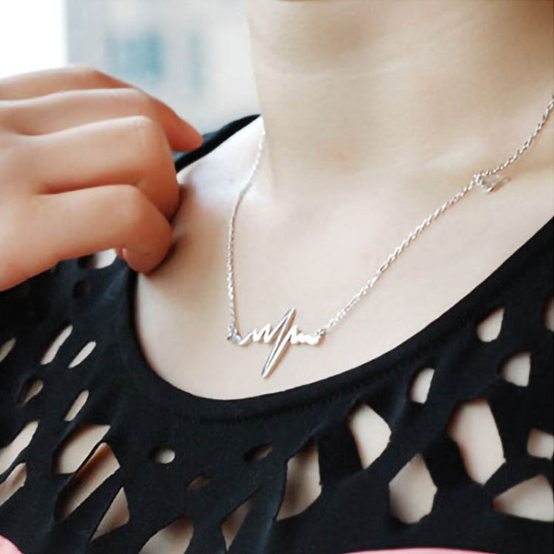 Heartbeat Love ECG Necklace