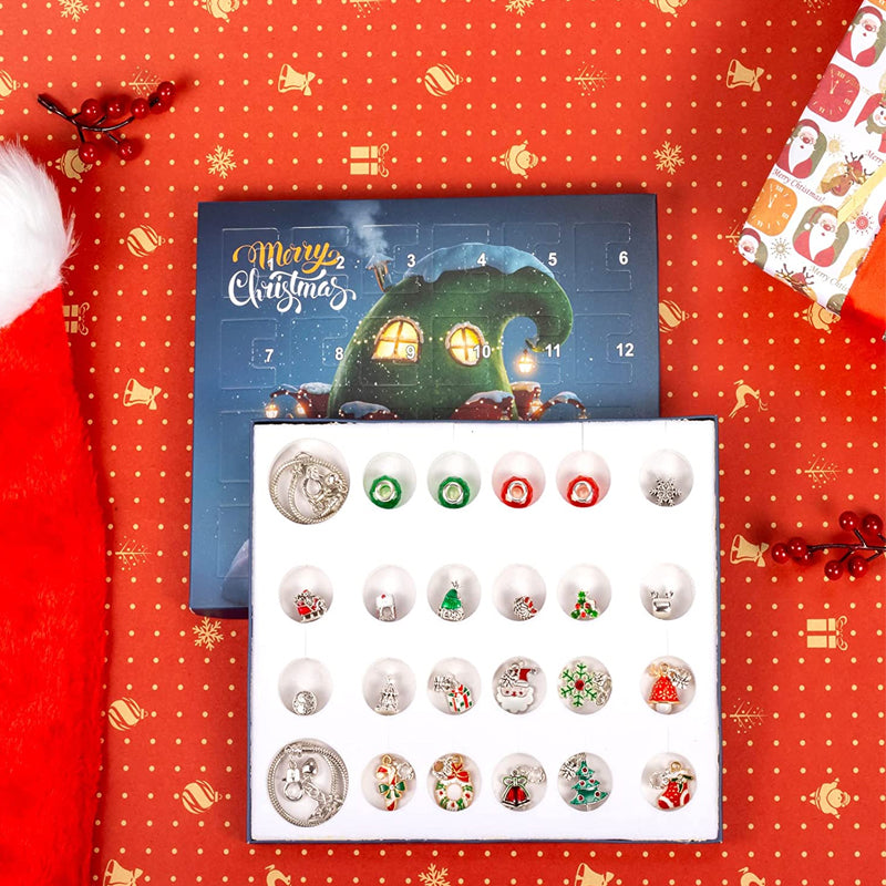 🎅🎄DIY 24 Days Christmas Countdown Calendar Bracelets Set
