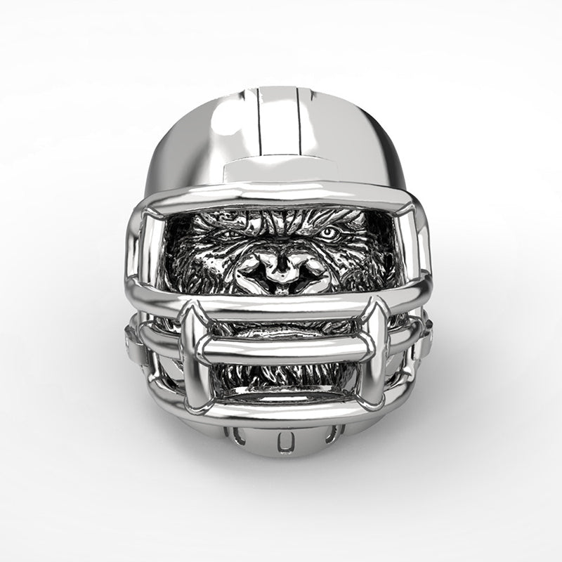 New Trendy Football Helmet Ring