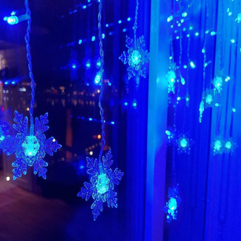 LED Snowflake Curtain Light