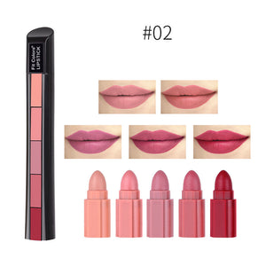 Matte 5-color Lipstick Combination