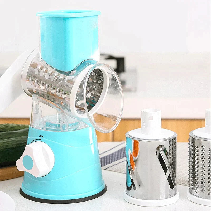 3 in 1 Rotary Cheese Grater Vegetable Slicer