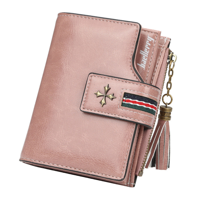 Tassel Zip Women's Crop Wallet