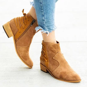 Women Fashion Side Zipper Boots