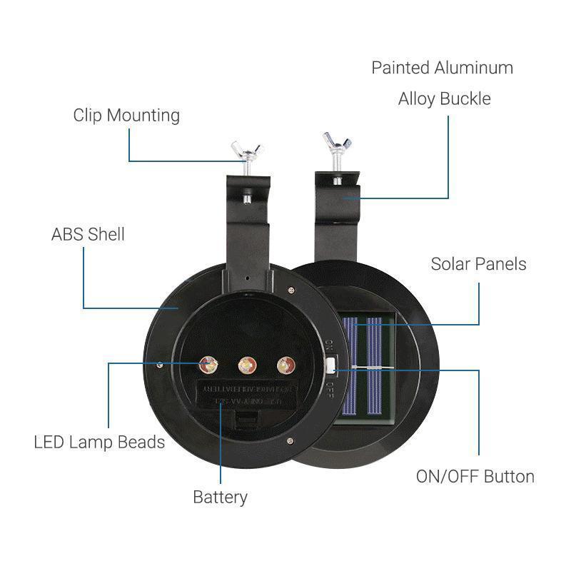 Solar Powered Gutter Lights