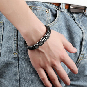 🎁Forever Linked Together Braided Leather Bracelet