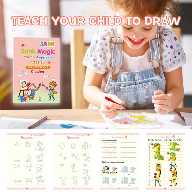 👨‍👶‍👦Magic Practice Copybook