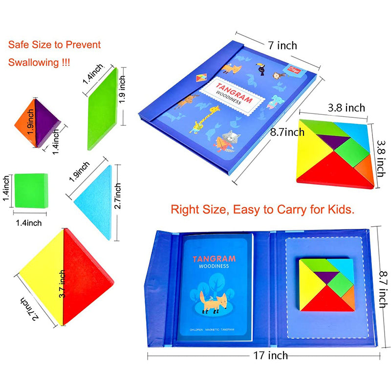 Magnetic Tangram Blocks Puzzle Game