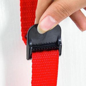 The multifunctional carrying strap over the door