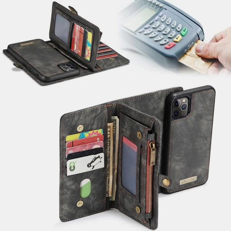 2 in 1 Magnetic Wallet Detachable Case for Phone