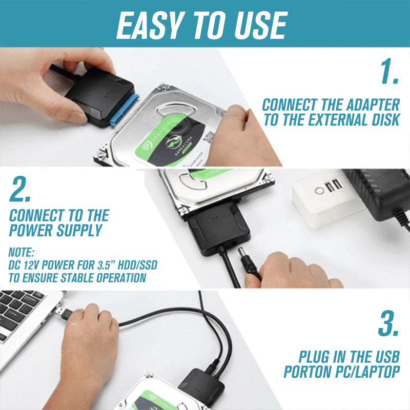 USB 3.0 to SATA III Hard Drive Adapter