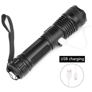 LED RECHARGEABLE TACTICAL LASER FLASHLIGHT