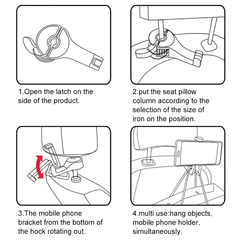 🚗🚗Headrest Bracket Car Hook