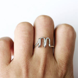 Simple A-Z Letter Ring