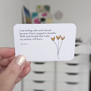 💖Anxiety Affirmations Card Pack🥰