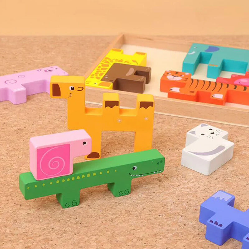 Animal Building Block & Puzzle for Kids