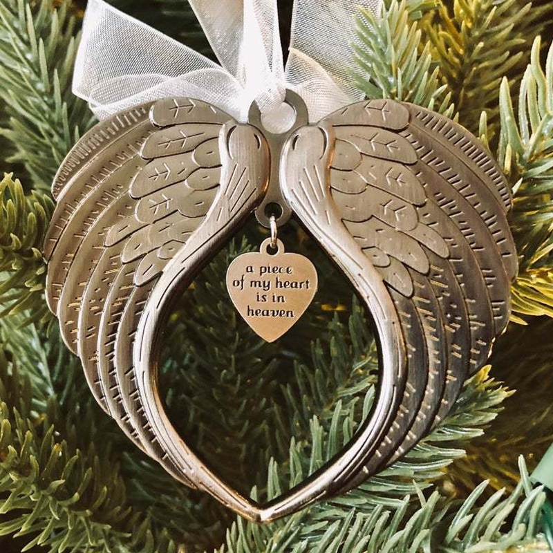 🎄Christmas ornaments angel wings bell-memorial christmas gift🎅