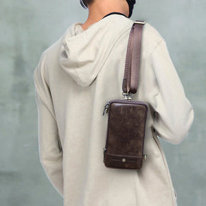 Vintage Leather Shoulder Strap Bag