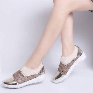 Women Woven Mesh Flat Shoes