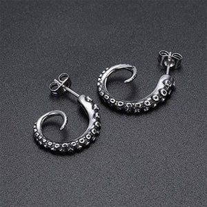 Octopus Hoop Earrings