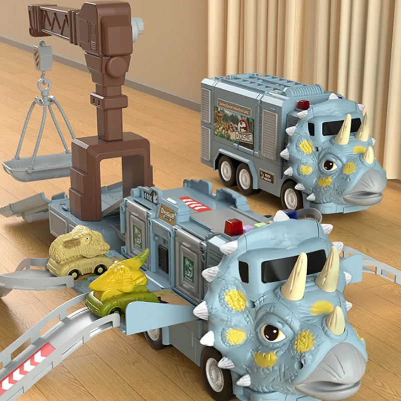 🦖Dinosaur Transforming Engineering Truck Track Toy Set(Free Shipping🎉)