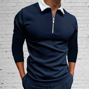 Slim Fit Zip Lapel T-Shirt