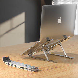 Aluminum Alloy Folding Computer Bracket with Fan