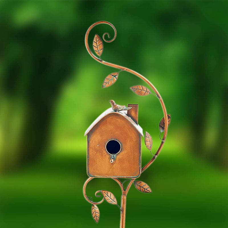 Birdhouse Garden Stakes