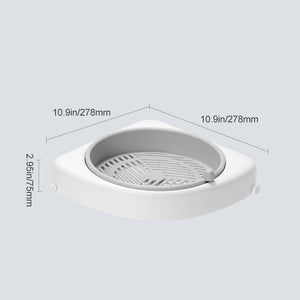 Bathroom Corner Rotatable Shelf