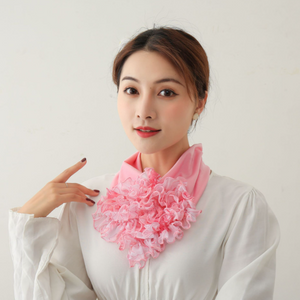 Fashion Lace Scarf Flower Collar