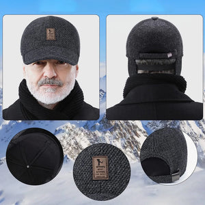 Winter Baseball Cap with Ear Muffs