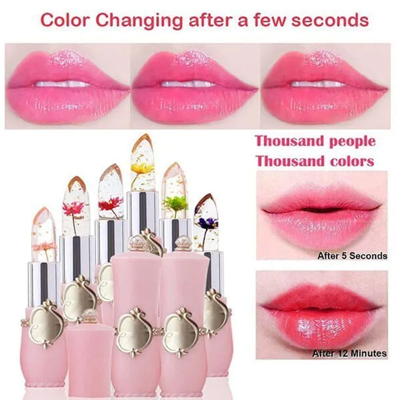 Crystal Jelly Flower Color Changing Lipstick