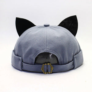 Brimless Docker Cat Ears Hat
