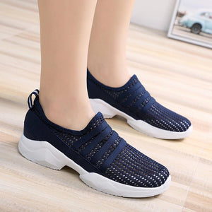 Mesh Sports Casual Slip On Walking Shoes