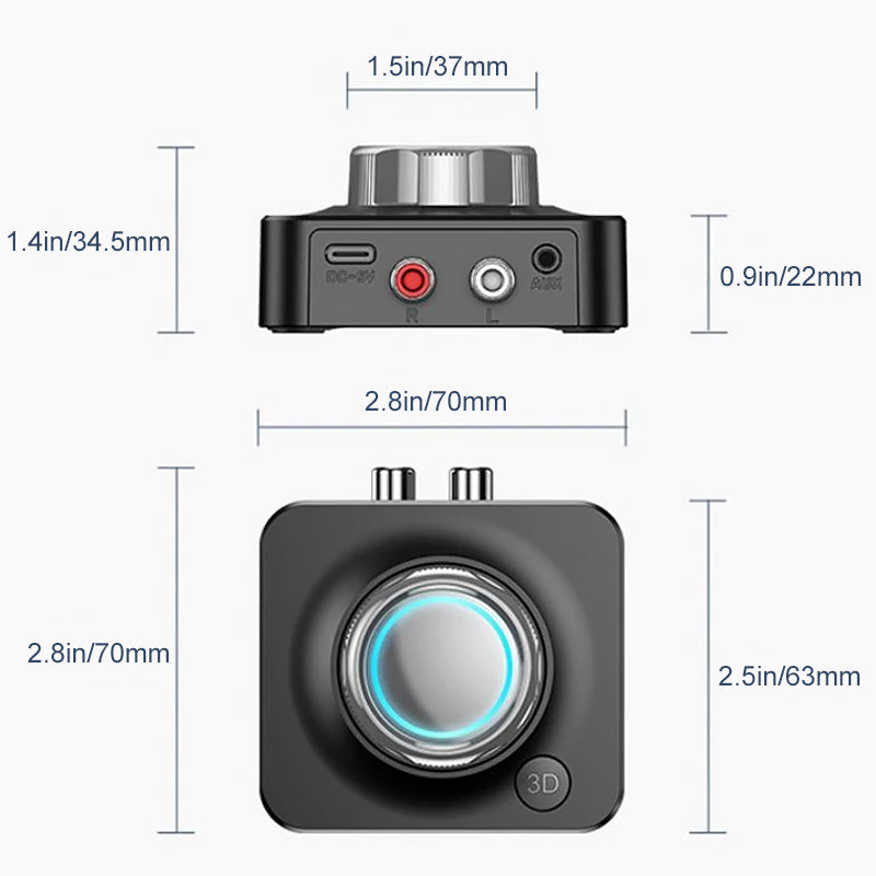 Bluetooth 5.0 Audio RCA Receiver