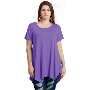 Loose fit comfortable panel T-shirt