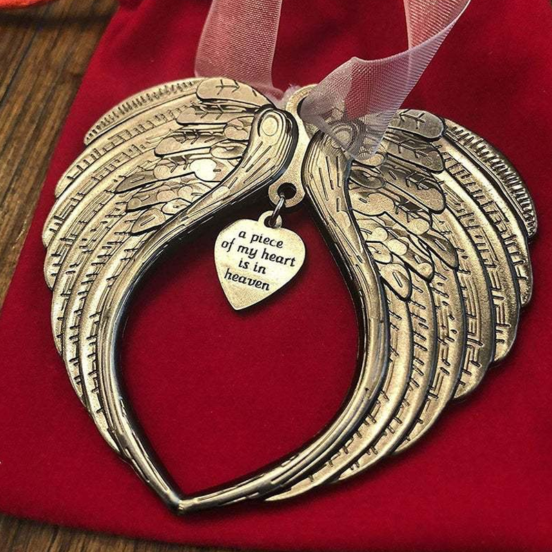 🎄Christmas ornaments angel wings bell-memorial christmas gift🎅