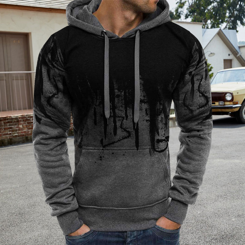 Men's Ink Splash Print Sweatshirt