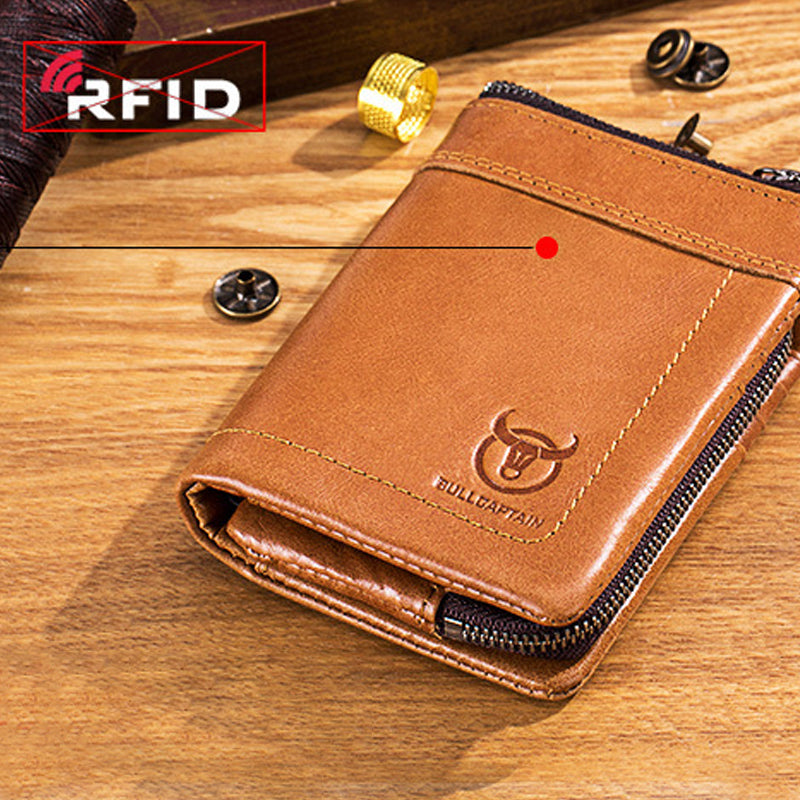 RFID Blocking Multi-slot Wallet With Coin Pocket