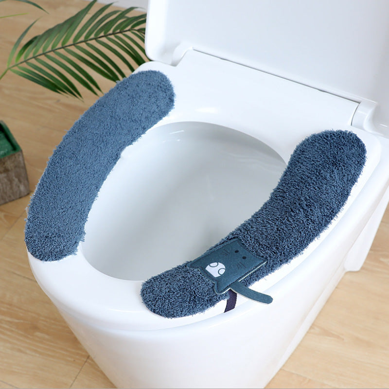 Winter velvet toilet cushion