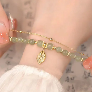 Hetian Jade Leaf Bracelets